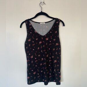 Maurices Pink and Red Fitted Tank Top